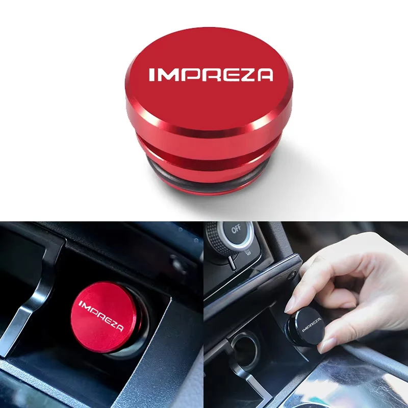 Dustproof Car Cigarette Lighter Cover for Subaru IMPREZA Logo Exiga Legacy Outback WRX Dust Plug Cap Accessories - view 3