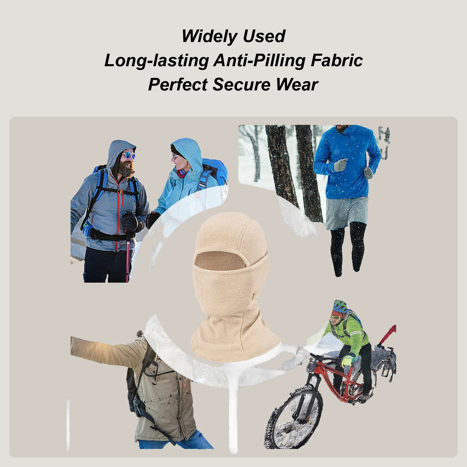 

Лыжная маска, мотоциклетная грелка для шеи, капюшон, флисовая термомаска для лица для катания на сноуборде, работы, пешего туризма, поездок на работу, езды, путешествий