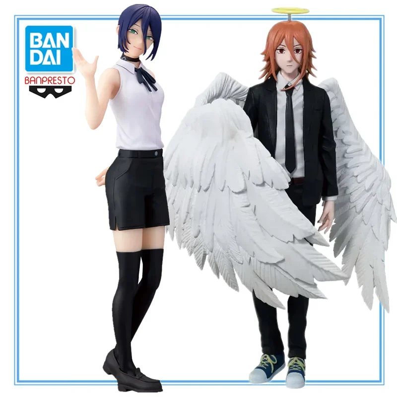 在庫ありオリジナルバンダイバンプレストチェーンソーマンマキマ振動スターズエンジェルデビル-pvc-アニメキャラクターモデルコレクションおもちゃギフト
