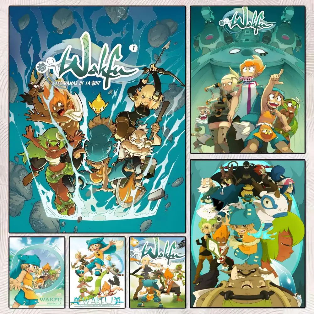Pretty Video Game W-wakfu Poster Durable Painting Canvas Poster Wall Hanging Home Interior Decoration Art Mural Gift