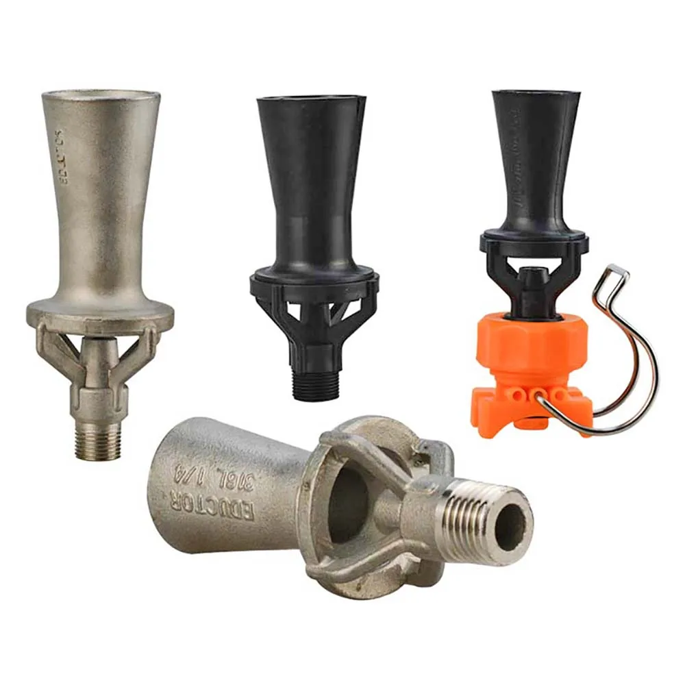 Stainless Steel Mixed Flow Nozzle PP Clip Mixed Flow Mixing Nozzle Venturi Nozzle