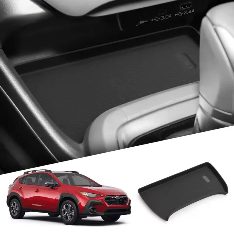 for Subaru Crosstrek 2025 Non-slip Pad Wireless Charging Pad Interior Accessories Car Phone Charger Mat Protective Mat