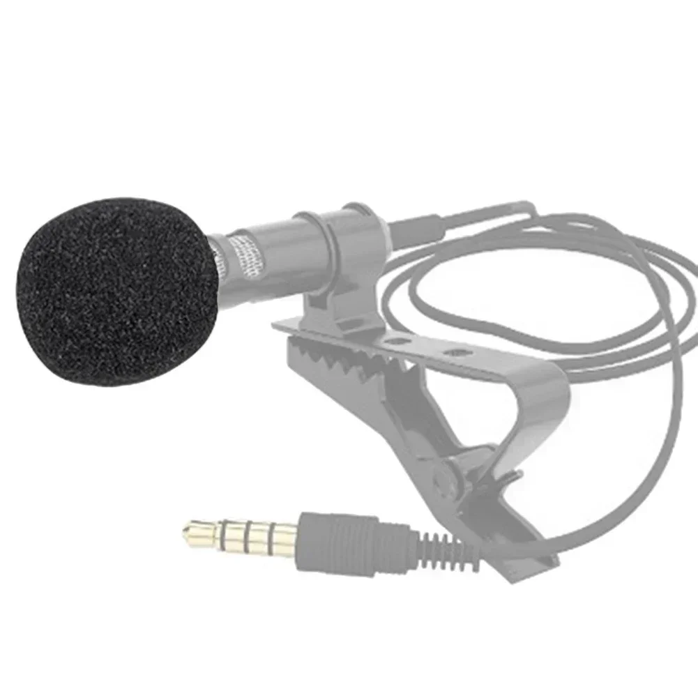 10pcs 6mm Mini Headset Microphone Cover Sponge Foam Windscreen Replacement Lavalier Gooseneck Conference Mic Cover