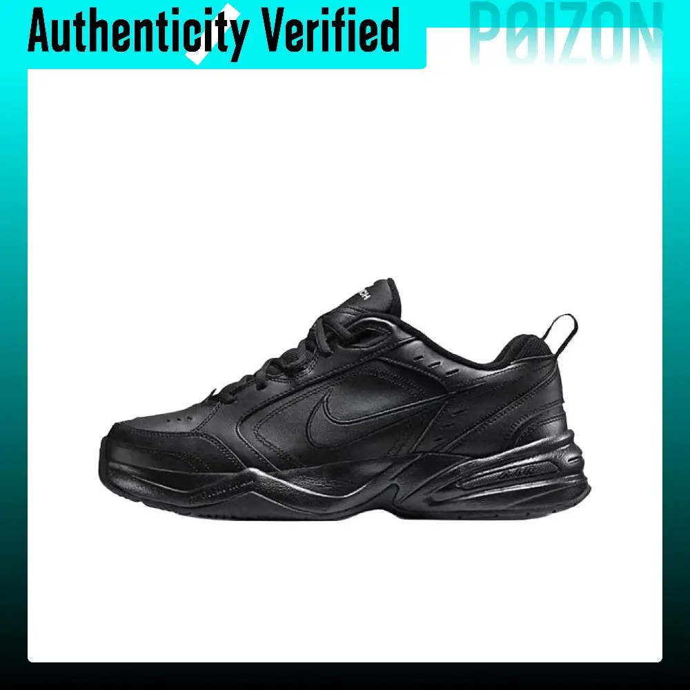 Nike Air Monarch 4 Low top Chunky Sneakers Men's Black 415445-001