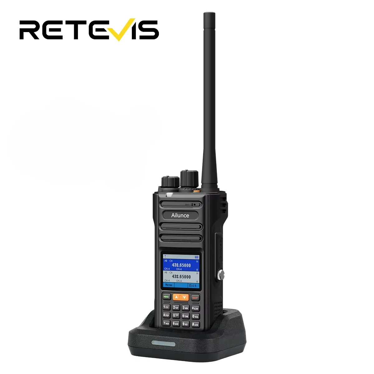 

Retevis HA2 Walkie Talkie FPP Dual Band 10W GPS APRS IP67 Waterproof Bluetooth App Programming Ham Radio