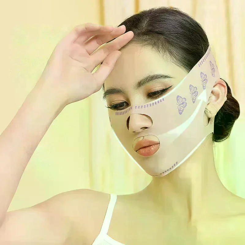 Face Bandage Breathable V Face Band Cheek Lift Up Anti Wrinkle Face Thin Mask Reduce Double Chin V-Line Shaping Bandage