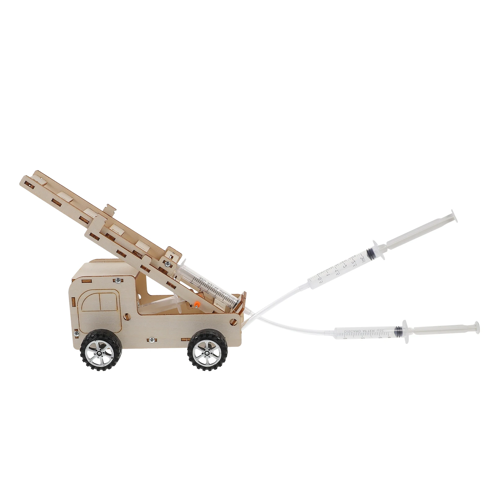 

1 set 1 Set Detachable Wooden Fire Truck Kids Diy Science Educational Puzzle Portable Lightweight Assembly For Children Fire