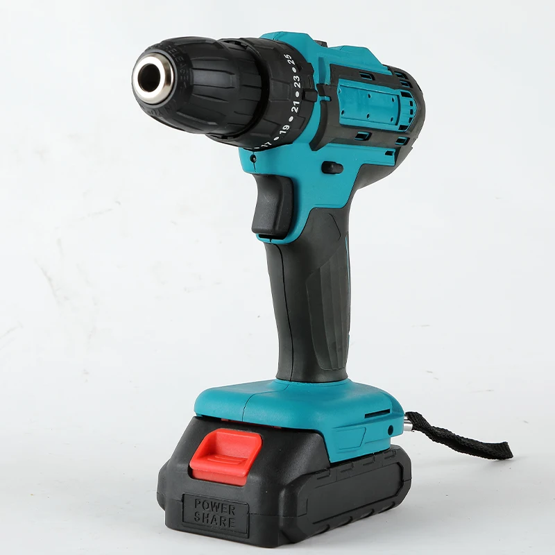 21V 2000mAh lithium battery cordless impact drill power process drill power tool drilling press