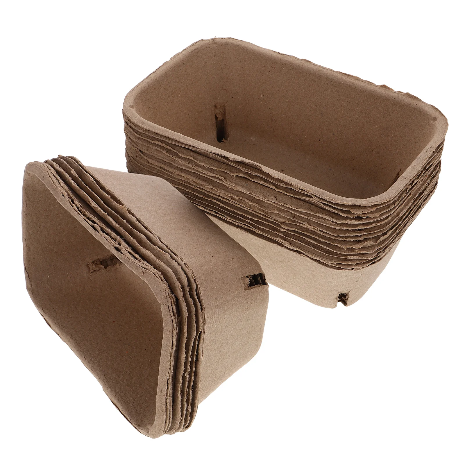 20Pcs Berry Basket Paper Tray Household Snack Container Strawberry Packing Holder