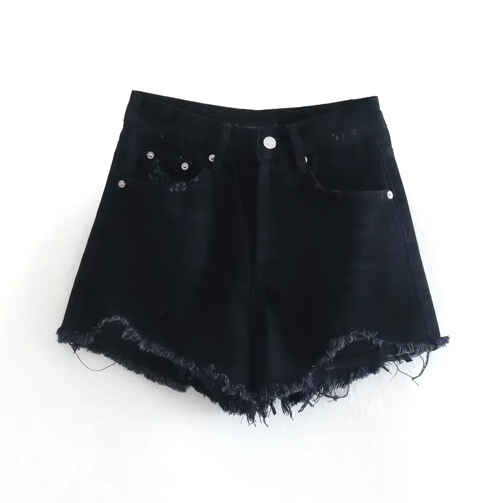 2025 Taop&Za Womens Shorts Stylish Distressed Denim Designs in Multiple Shades Ideal for Effortless Summer Fashion