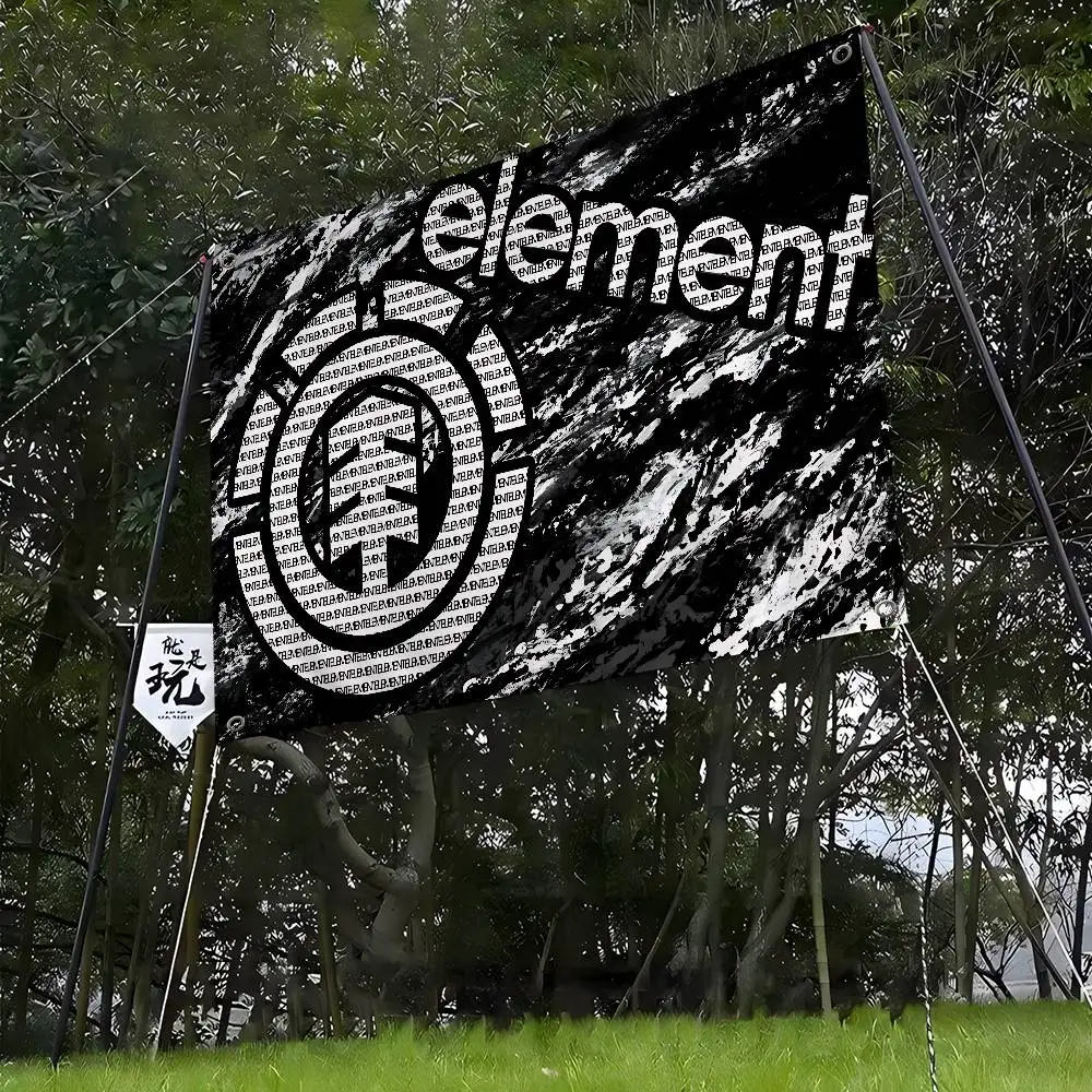 E-Element Skateboard Logo Banner INS Style Outdoor Party Decoration Atmosphere Flag