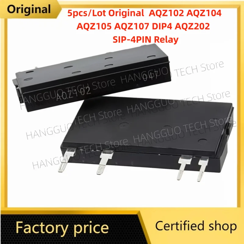5pcs/Lot  AQZ102 AQZ104 AQZ105 AQZ107 DIP4 AQZ202  SIP-4PIN Relay
