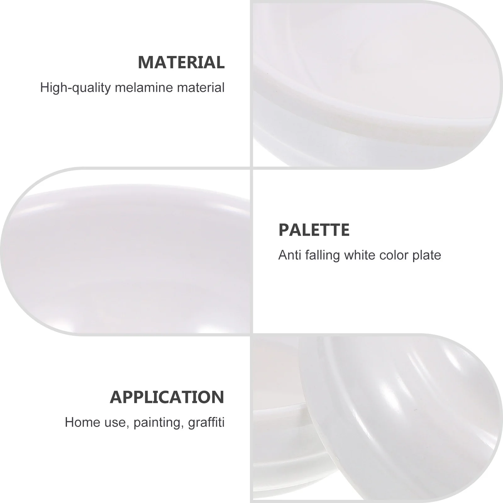 

5pcs Color Mixing Tray Premium Melamine Paint Trays For Calligraphy Painting Student Stationery Versatile Storage Dish Ink