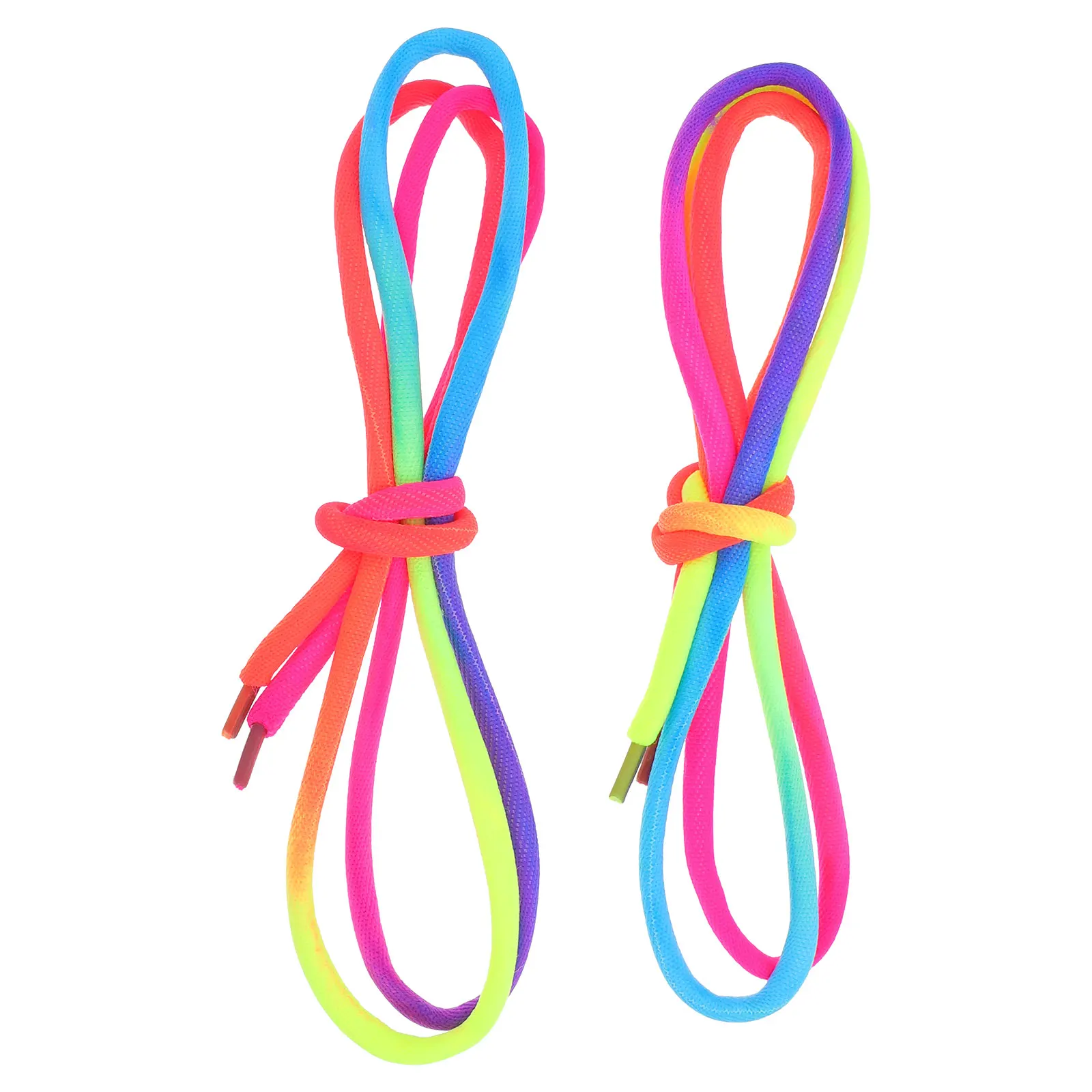 

Rainbow Round Shoelaces 120cm Colorful Laces for Sneakers Fashion Accessories Gradient Casual Canvas Shoe Parts