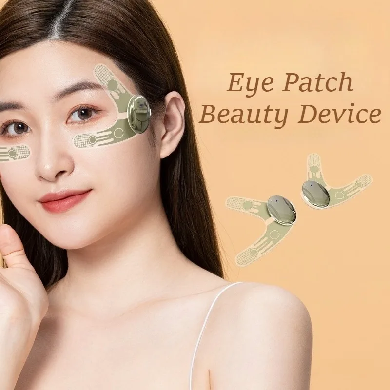 Massaggiatore per occhi a microcorrente Dispositivo per massaggio occhi antirughe Macchina per massaggio a cerchio scuro per donne Dispositivi di bellezza portatili per uso domestico