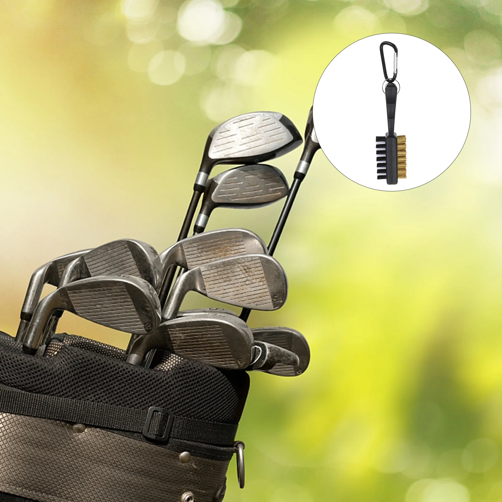 فرشاة جولف سلكية فولاذية، منظف نادي الجولف الاحترافي، متين وعملي، صغير الحجم، فرشاة نادي الجولف خفيفة الوزن