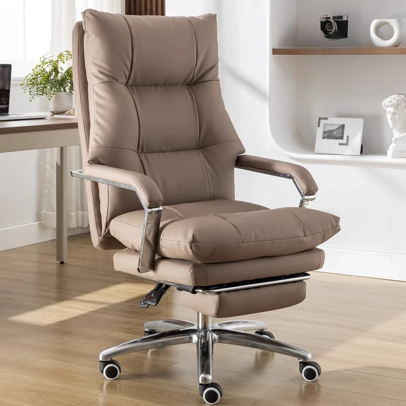 

Luxury Ergonomic Office Chair Leather Modern Swivel Recliner Office Chair Comfy Mobile Cadeira De Escritorios Home Furniture
