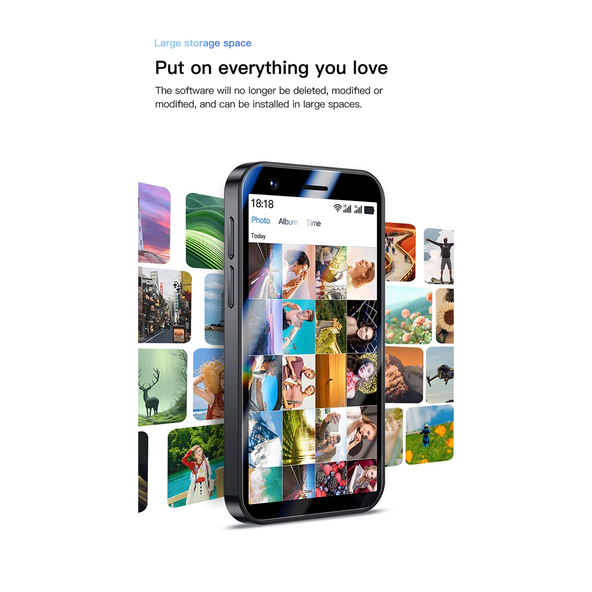 소예스 원미스 P70 프로 맥스 미니 스마트폰 -3.0인치 폰 |   듀얼 SIM 듀얼 대기 |   2GB+16GB |   2000mAh |   가족 선물 제공