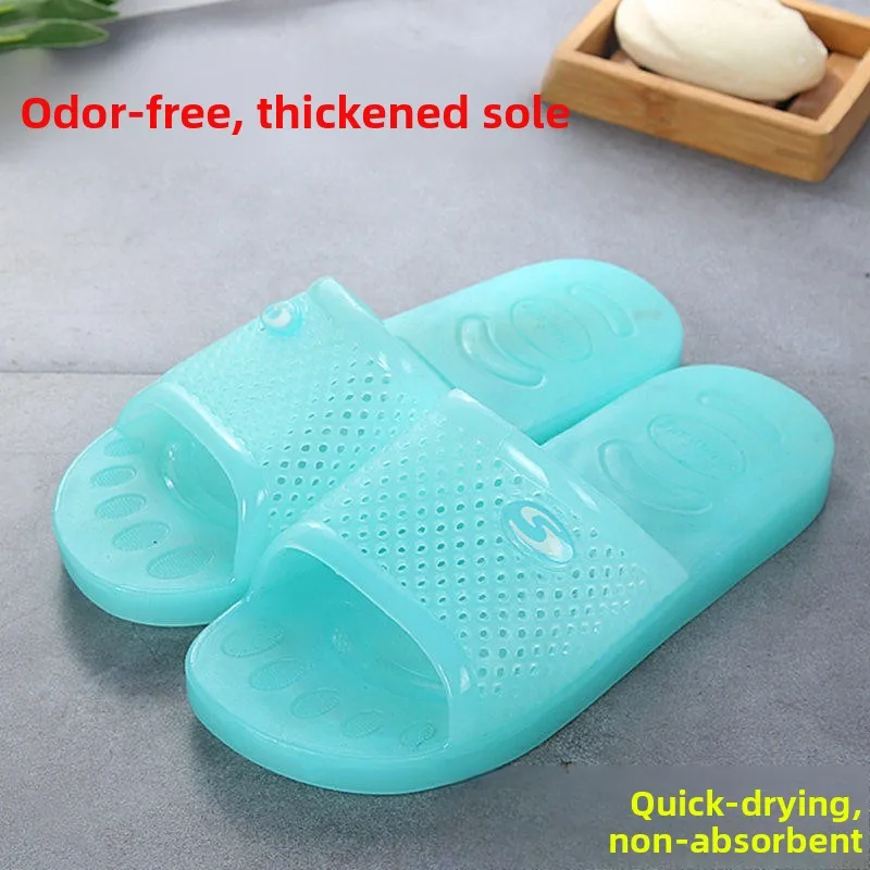 

Винтажные хрустальные домашние тапочки, устойчивые к запаху, летние, прозрачные, нескользящие, для женщин и мужчин, для душа и ванной комнаты