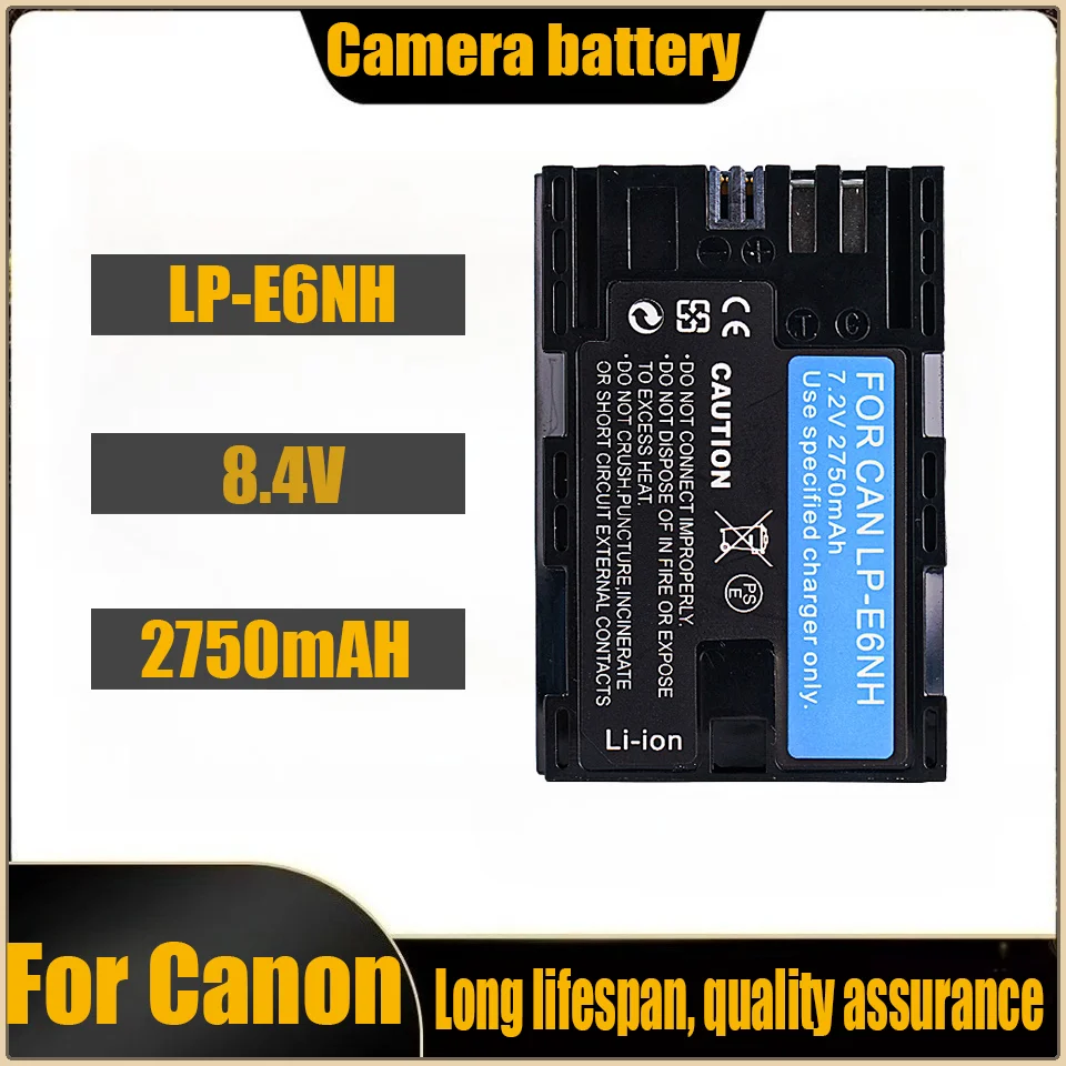 

Полностью декодированный аккумулятор LP-E6NH для камеры Canon EOS 5D2 5D3 6D2 80D 7D R6 5 90D