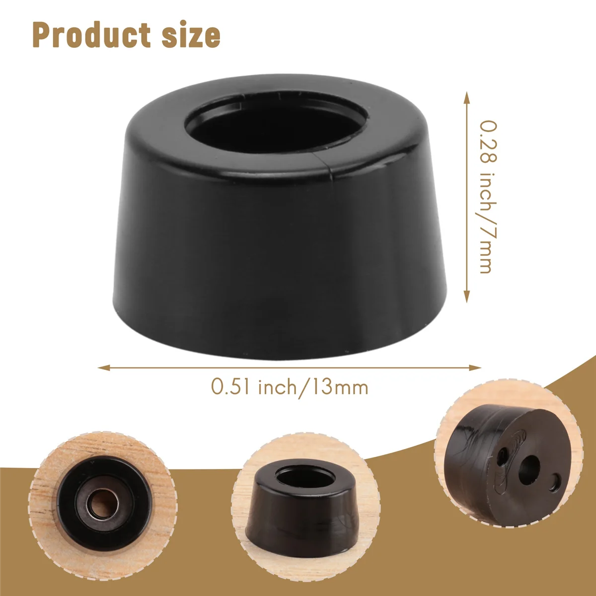 

Лидер продаж, мебель для дома, черные резиновые ножки 13 мм x 7 мм, 30 шт.