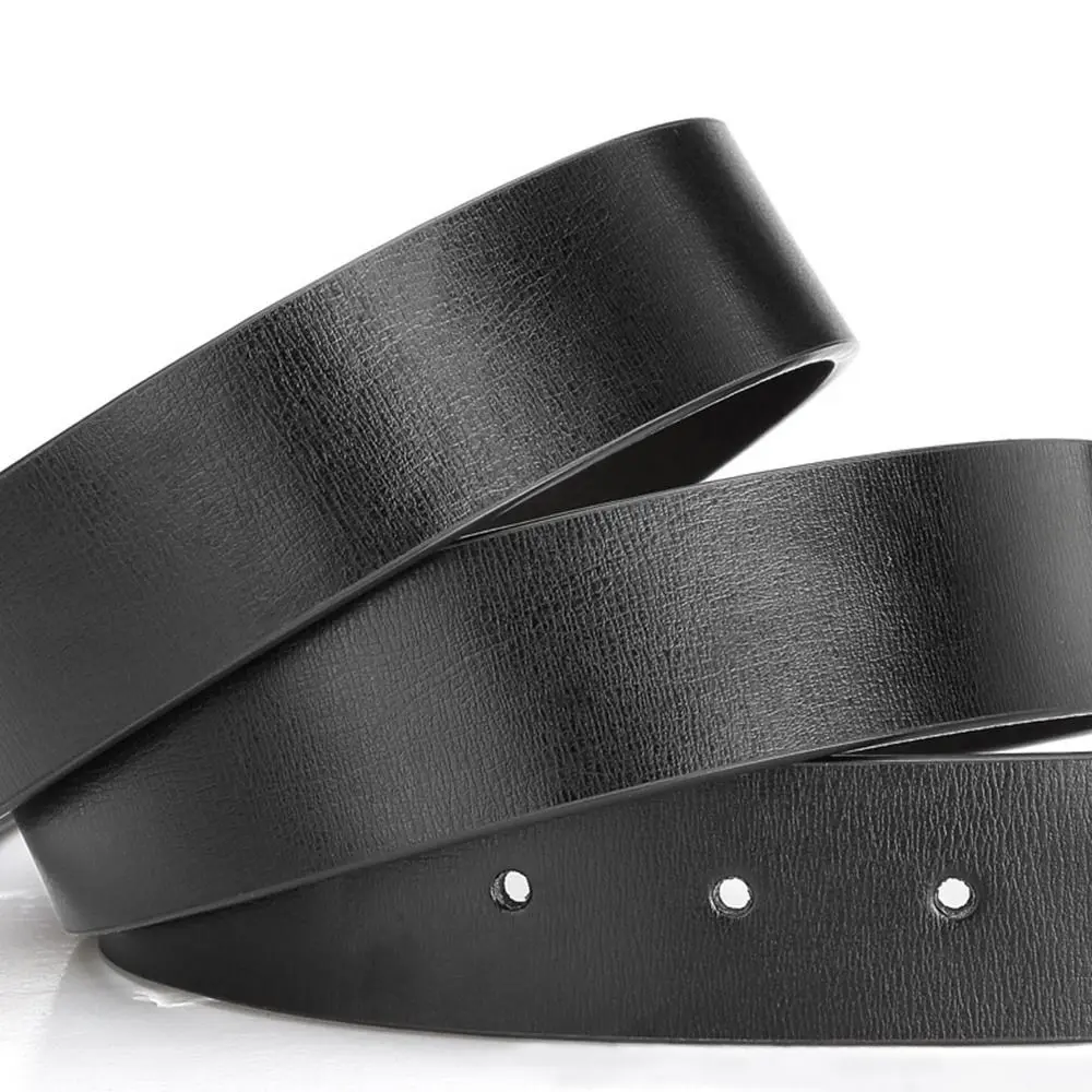 Ceinture en cuir véritable pour hommes et femmes, marque de luxe, designer, environnement de remplacement, sangle masculine, sans structure, 3.3cm