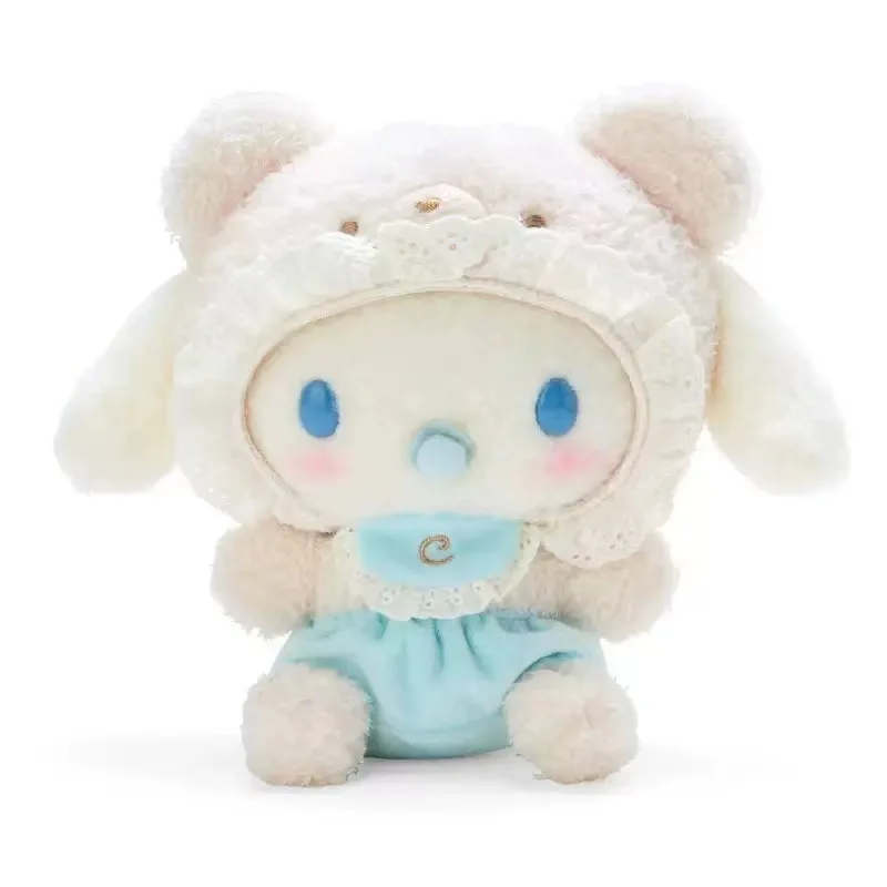 20 CM Anime Hello Kitty Kuromi My Melody Cinnamoroll cosplay cross-dressing cartone animato bambola di peluche cuscino imbottito in cotone PP regalo