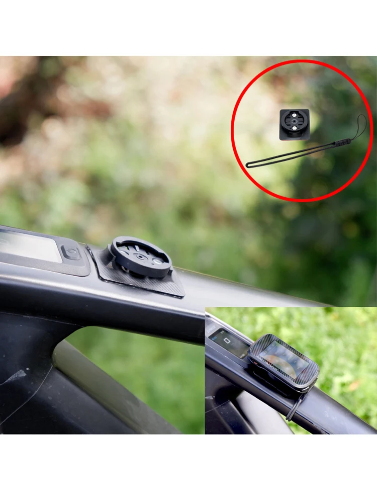 AliExpress YUENHOANG 1Set Cycling Computer Flexible Adhesive Top Tube Mount with Standard Garmin Interface Bicycle Accessories for Mountain/Road Bike