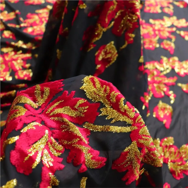 

Тканое бархатное жаккардовое парчовое вискозное платье от кутюр Cheongsam