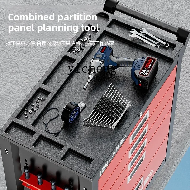 

Drawer type multi-function mobile factory workshop tool cabinet auto repair tool cart trolley repair cabinet