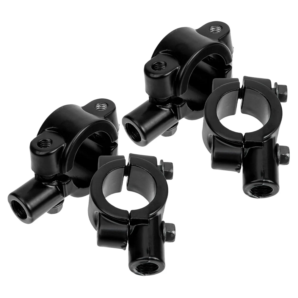 

4 Pcs Mirror Bracket Bicycle Handlebar Clamp Motorcycle Bike Mount Adjustable Aluminum Clamps Holder
