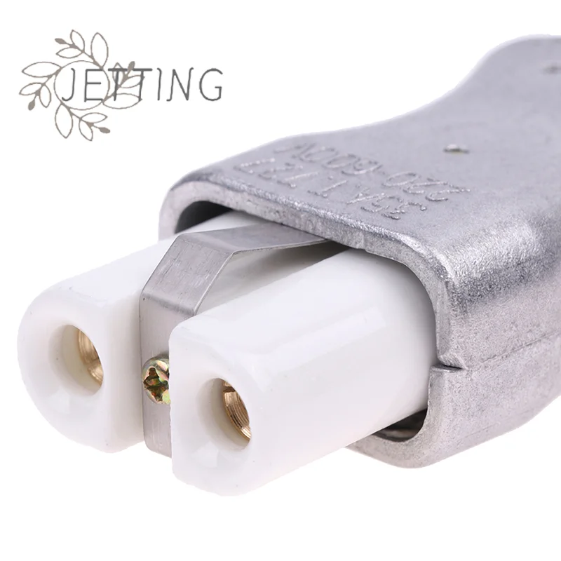 Hot 6mm IEC C8 Ceramic Wiring Industry Socket Plug High Temperature Male Female Connector Electric Oven Power Outlet 35A