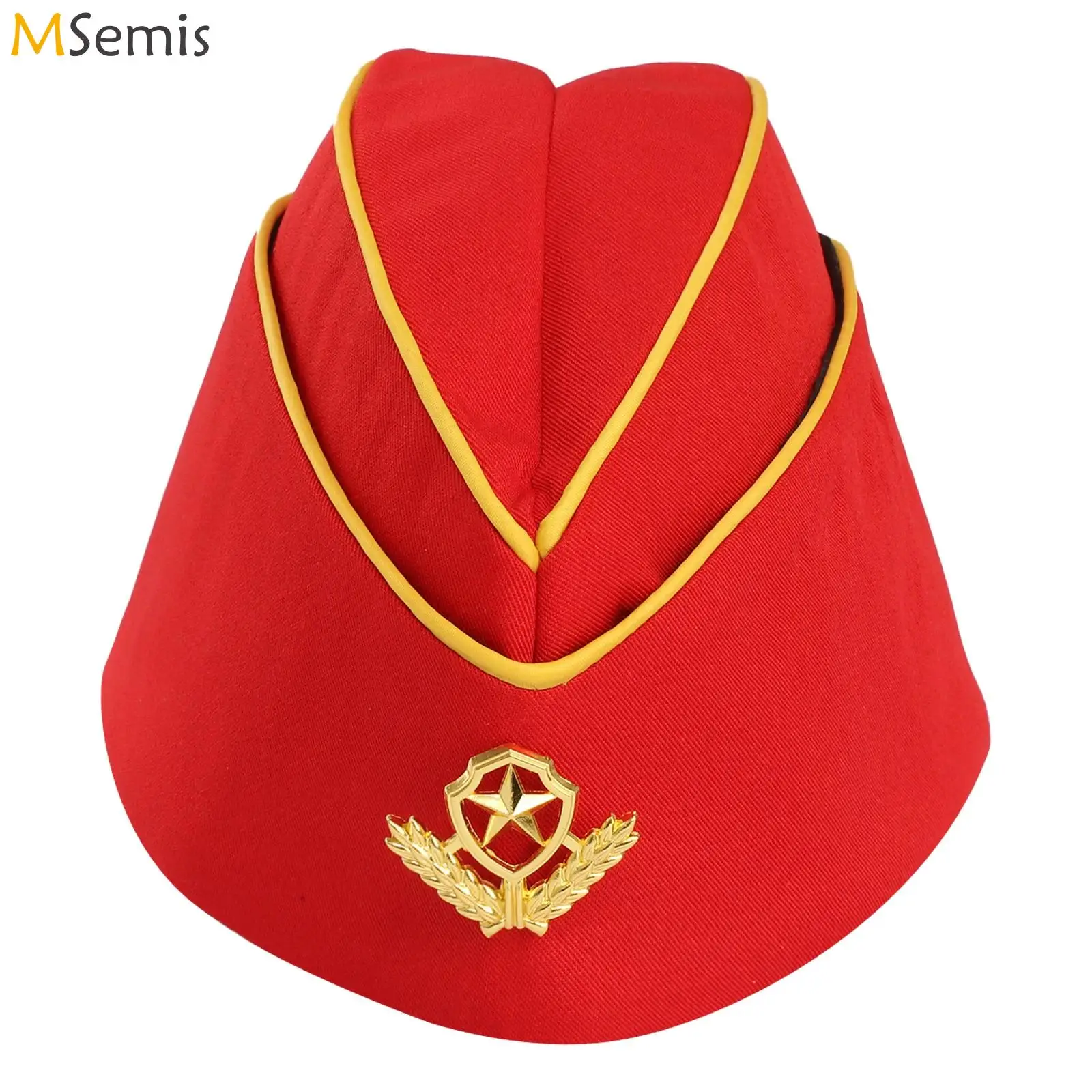 

Sailor Dance Boat Cap Cotton Suture Precision Thick Texture Aviation Beret Adult Costume Accessories for Party Cosplay Dance Cos