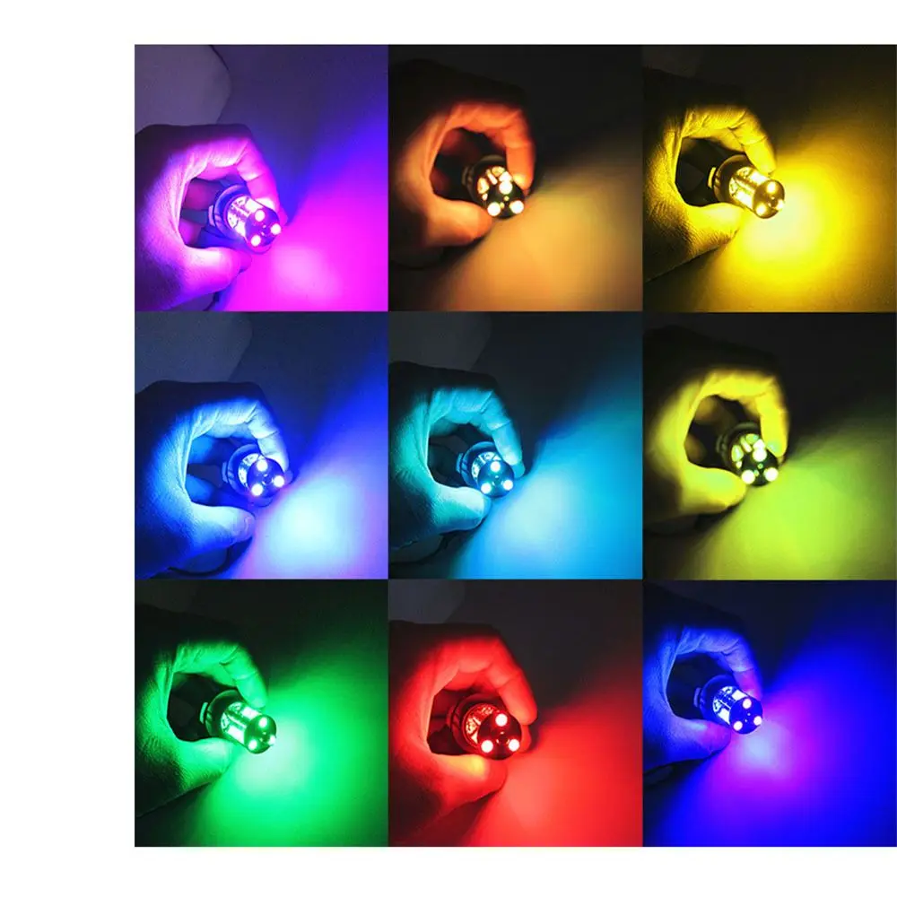 

Многоцветная RGB-фара для вождения H4 H7, автомобильная противотуманная фара, автоматическая лампа с дистанционным управлением MO 5050, 27SMD LED
