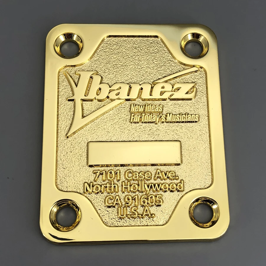 Placa de pescoço de guitarra dourada para Ibanez
