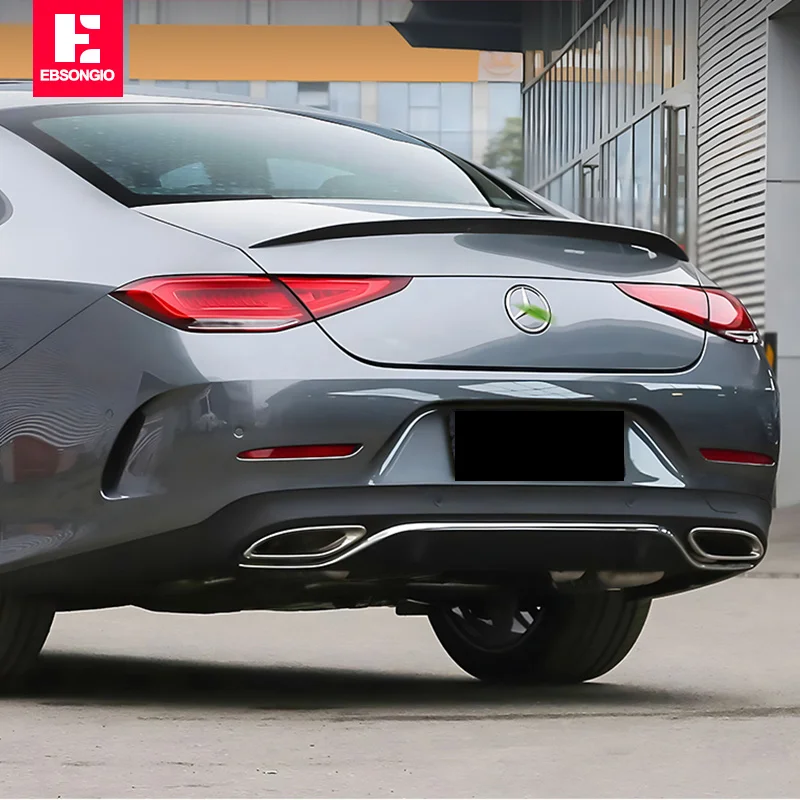 CLS Rear Trunk Spoiler For Mercedes-Benz CLS300 CLS350 CLS450 CLS53 Sedan CLS C257 2018-2022 ABS Rear Trunk Spoiler Lip Wings