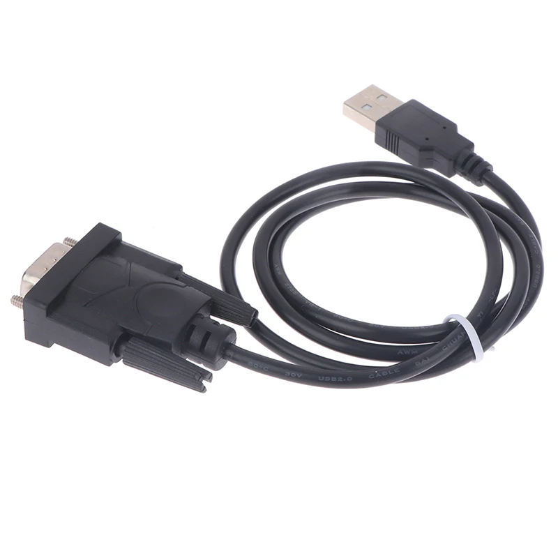 USB RS232 To DB 9-Pin Male Cable Adapter Converter Supports Win 7 8 10 Pro System Supports Various Serial Devices Cable 75cm