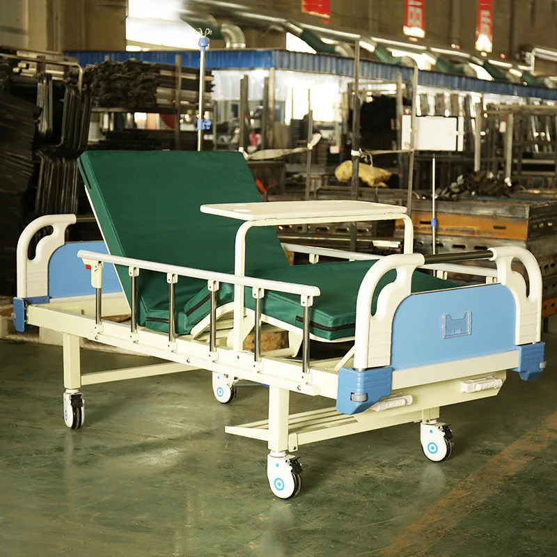 Professional Production Single Manual Flat Bed Hand-Operated Bed Nursing Function Lifting Smart Bed