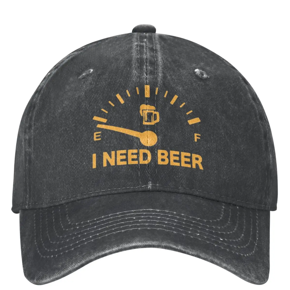 

I Need Beer Fuel Gauge Baseball Cap Funny Beer Lovers Running Hippie Wholesale Hip Hop Dad Hats Unisex Teens Casual Snapback Cap