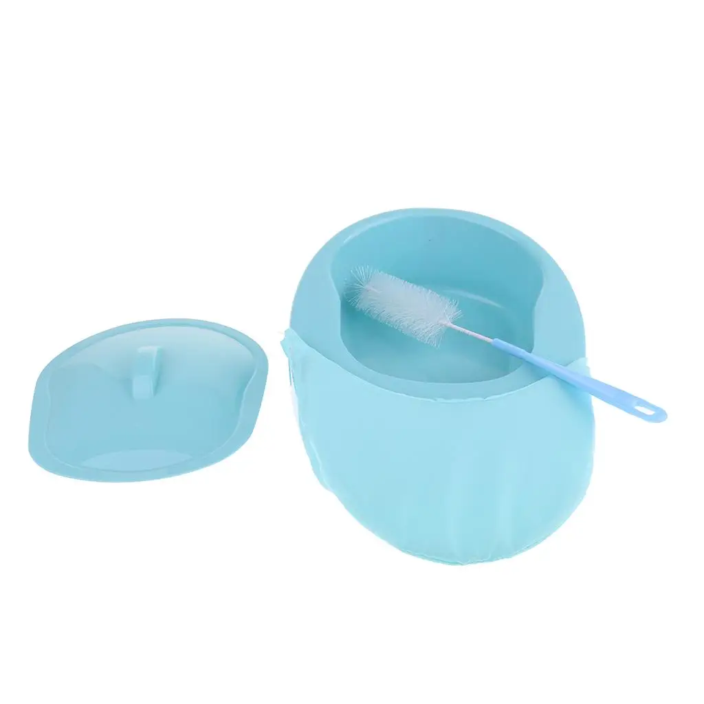 Cuidado Personal portátil PP cepillo de limpieza de colcha juego de almohadillas de algodón sartén de cama ancianos mujeres hombres adultos herramientas de ayuda para incontinencia