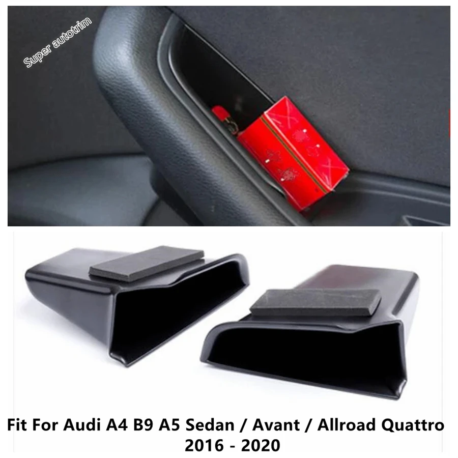 

Front Door Handle Armrest Container Box Cover Plastic Accessories For Audi A4 B9 A5 Sedan / Avant / Allroad Quattro 2016 - 2020