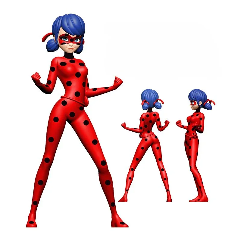 Anime Miraculous Ladybug Cat Nior caja ciega Marinette Queen Bee Rena Rouge figura de acción muñecas modelo colección de juguetes regalos para niños