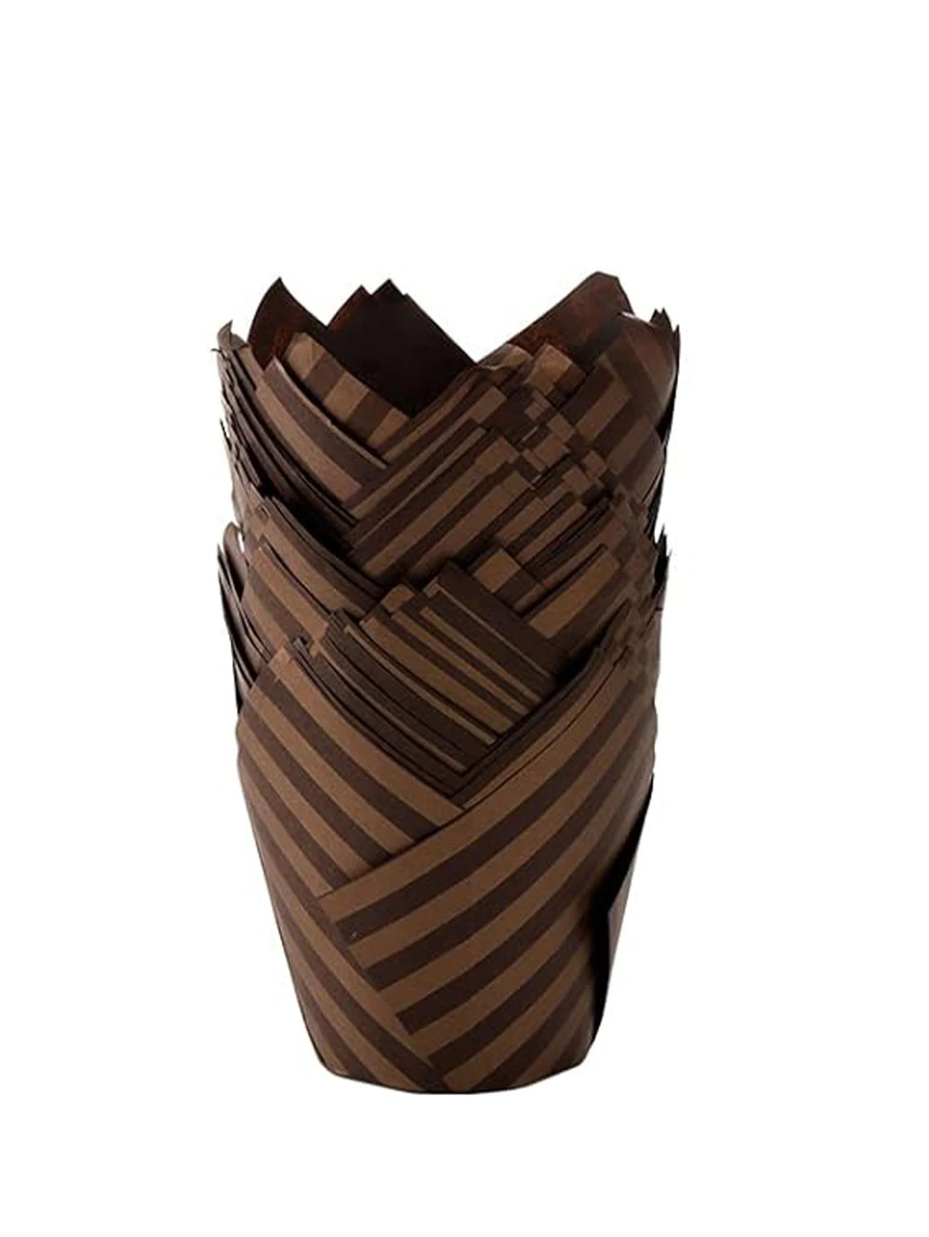 30/60/100/150 Stuks Tulp Baking Cups - Gestreepte Tulp Bakpapier Cupcake Muffin Liners, vetbestendige Wrappers voor Bruiloften