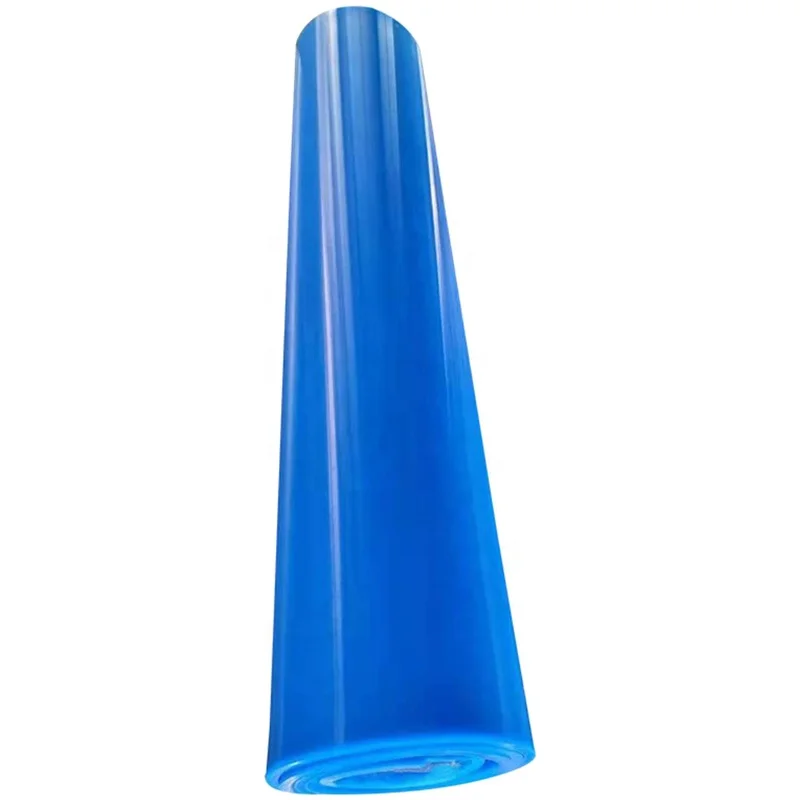 Rotolo di Gomma Siliconica Industriale Blu Trasparente per Alte Temperature