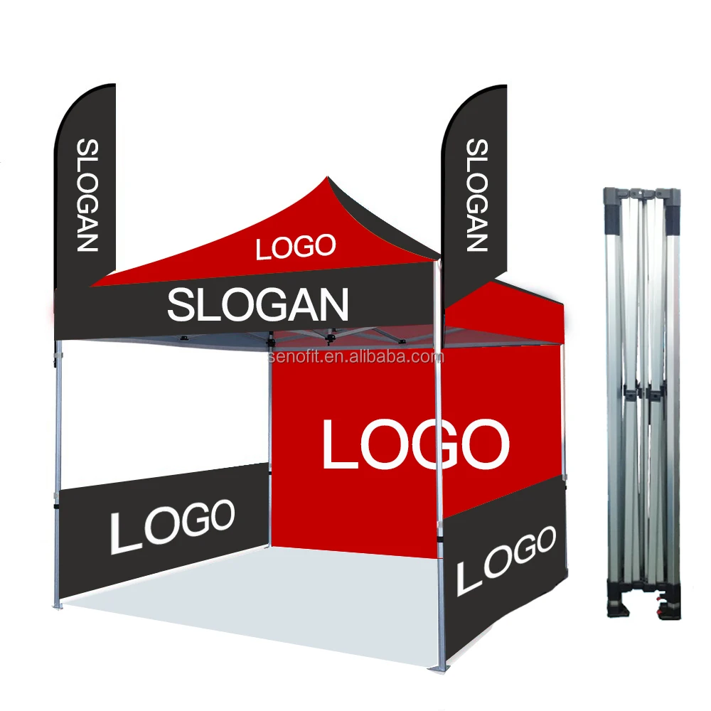 SEANOFIT 10x20/3x6 Folding Aluminium Custom Pop up Event Awning Gazebo Marquee Trade Show Canopy Tent