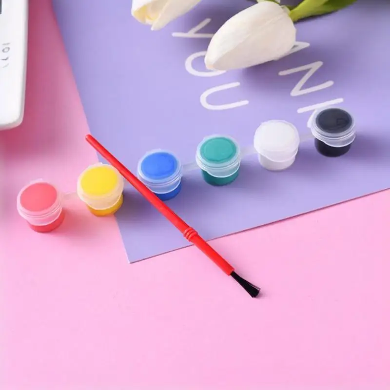 New 50PCS Small Paint Brush For Oil Acrylics Watercolor Gouache Model Painting Children Art Brush For School Art Project