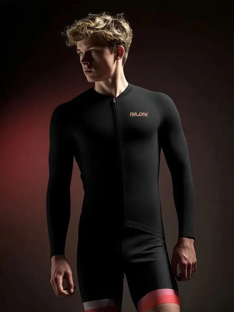 AliExpress RAUDAX Men's Long Sleeve Cycling Jersey Comfortable Fit Sun-Protective Road Bike MTB Top for Spring And Autumn