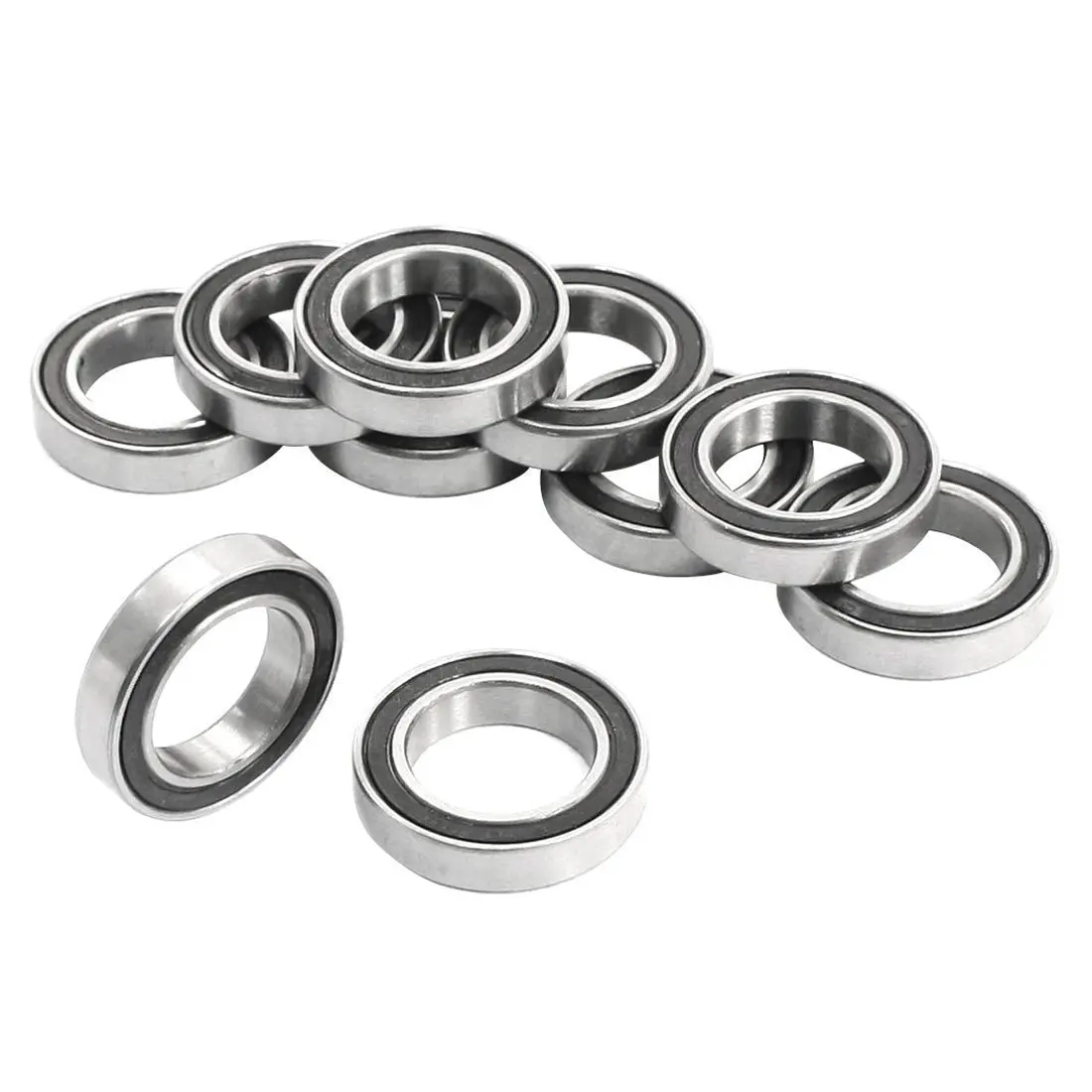 

10Pcs 6802-2RS 15x24x5mm Metal Shielded Sealed Deep Groove Ball Bearings