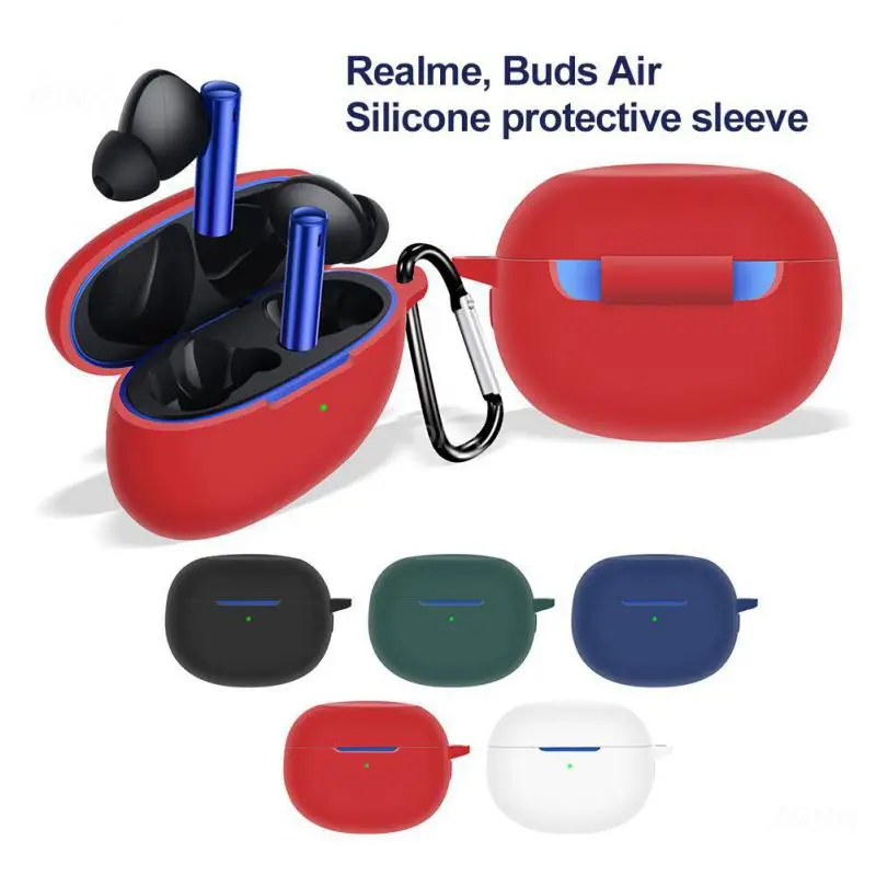 Silicone Earphone Cases For Realme Buds Air3 Silicone Protective Cover Anti-fall Earphone Soft Shell Cover Protector Soft Case image 6
