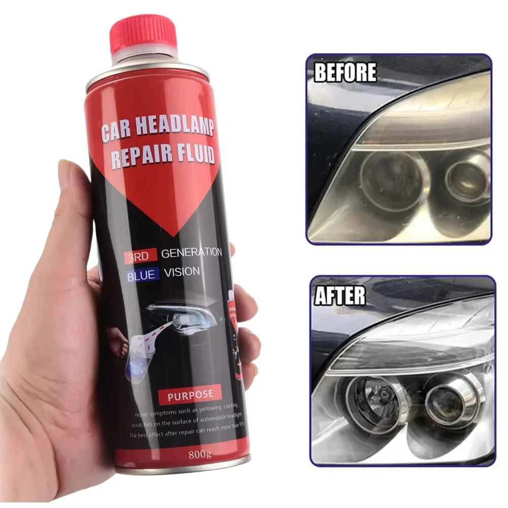 800G Car Headlight Repair Fluid Headlight Repair Polish Headlight Scratch Remove Refurbish Anti-scratch liquid polymer headligh